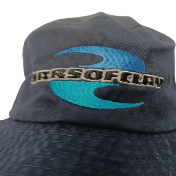 Vintage 90s Jars Of Clay Adult Small Bucket Hat Blue Canvas Christian Band - Picture 5 of 8